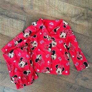 Disney Minnie Mouse Red and Black Pajama Set for Kids